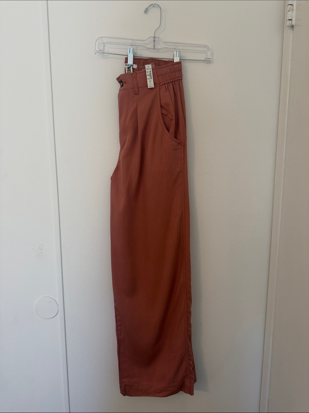 NWT Madewell Wide Leg Trousers Blush Pink